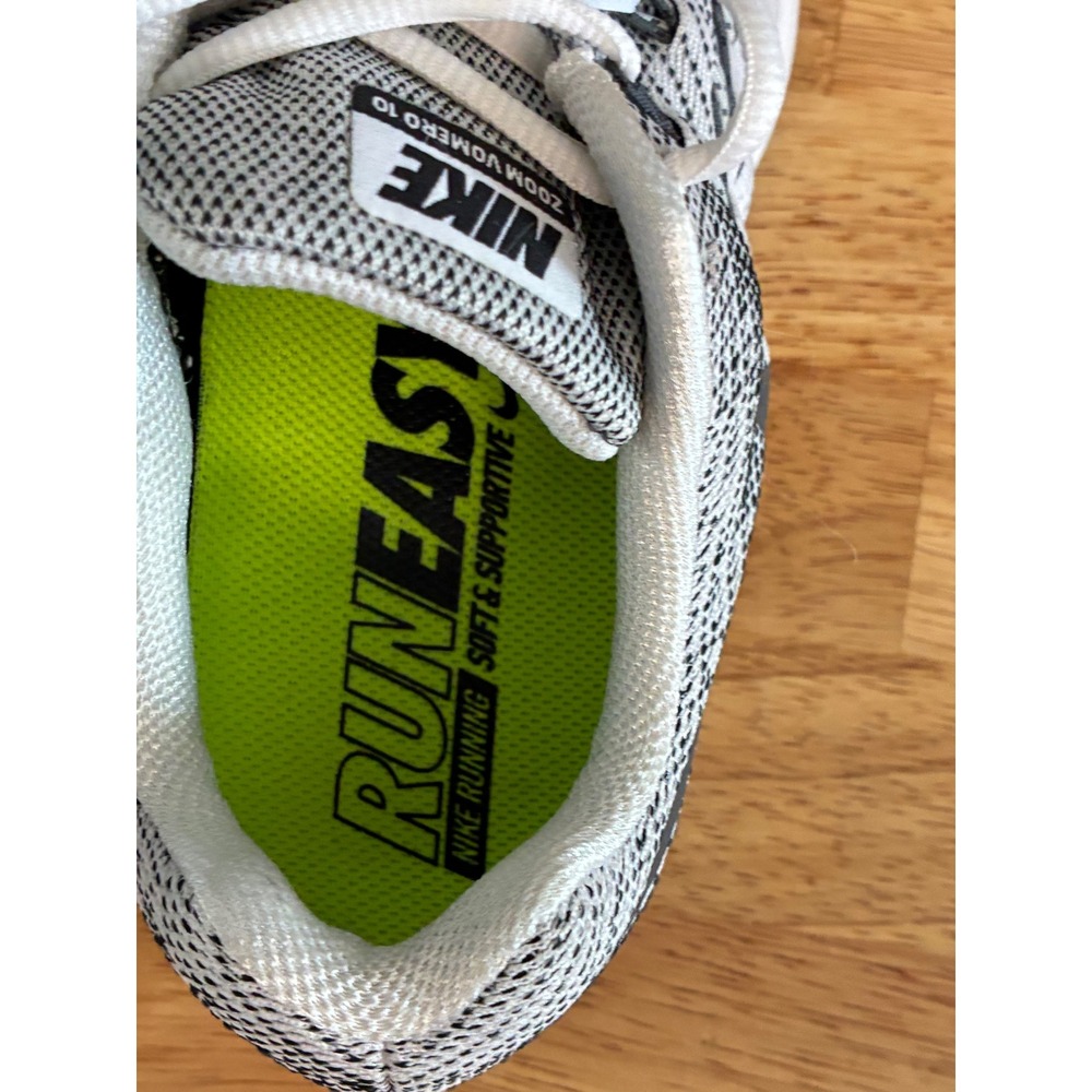 Nike Zoom Vomero 10 Womens Running Shoes White Black 717441-100 Size 9 - Picture 11 of 16